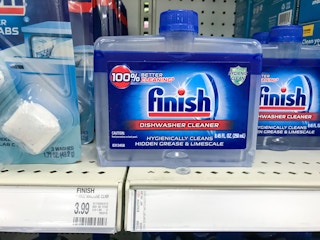 finish dishwasher cleaner on a target shelf