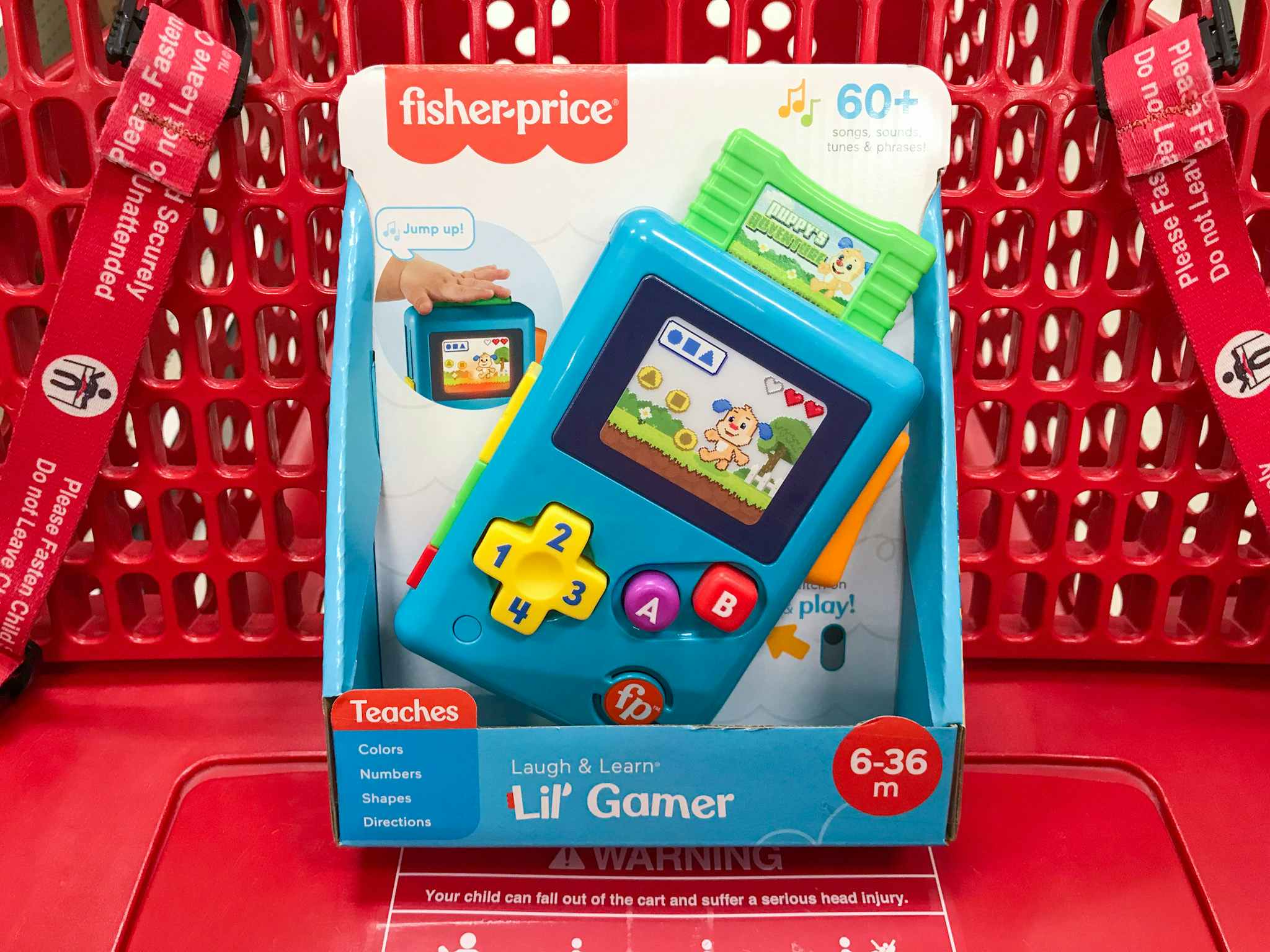 fisher-price laugh & learn lil' gamer in a target cart