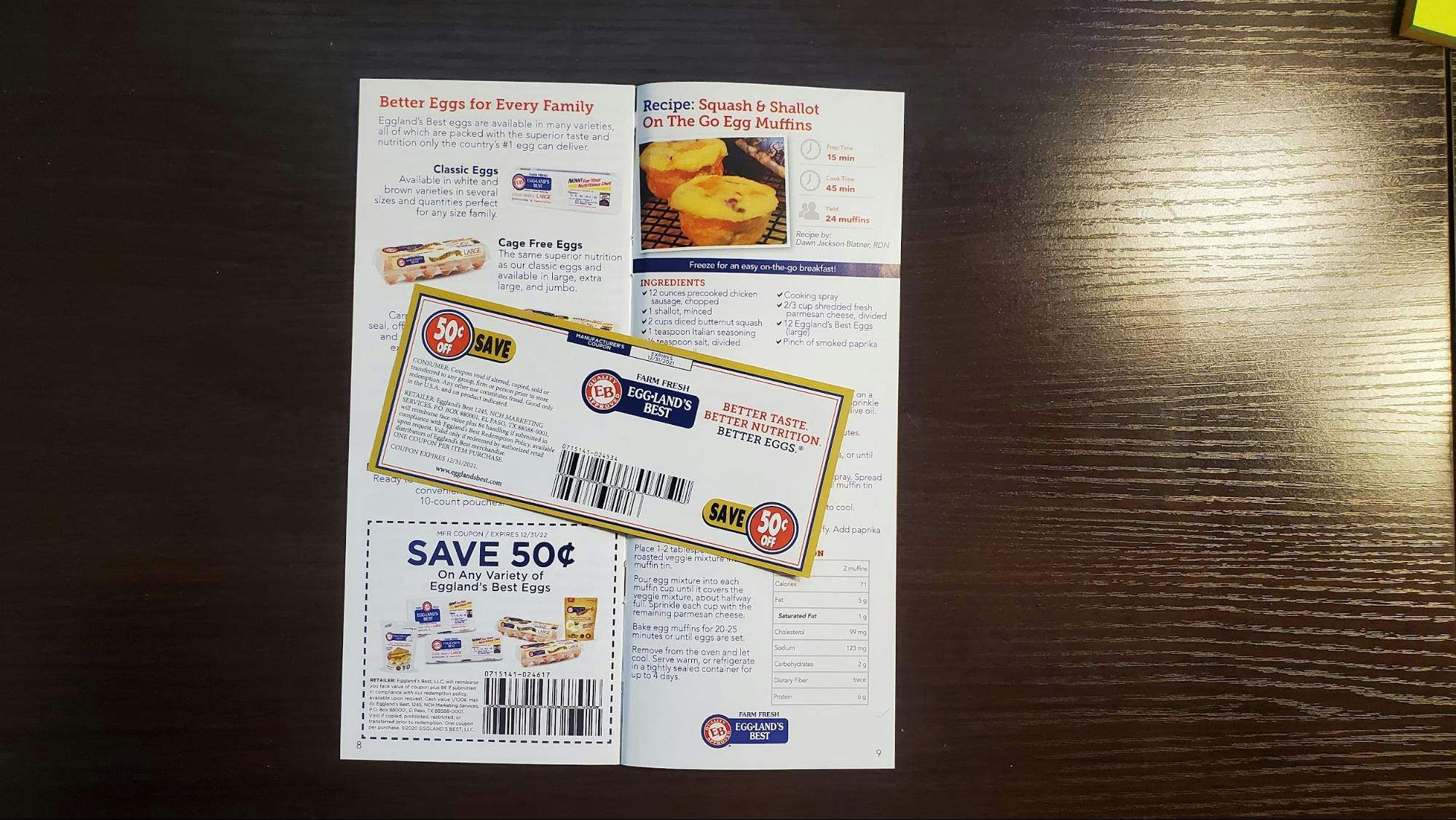 Free Eggland's Best coupons by mail