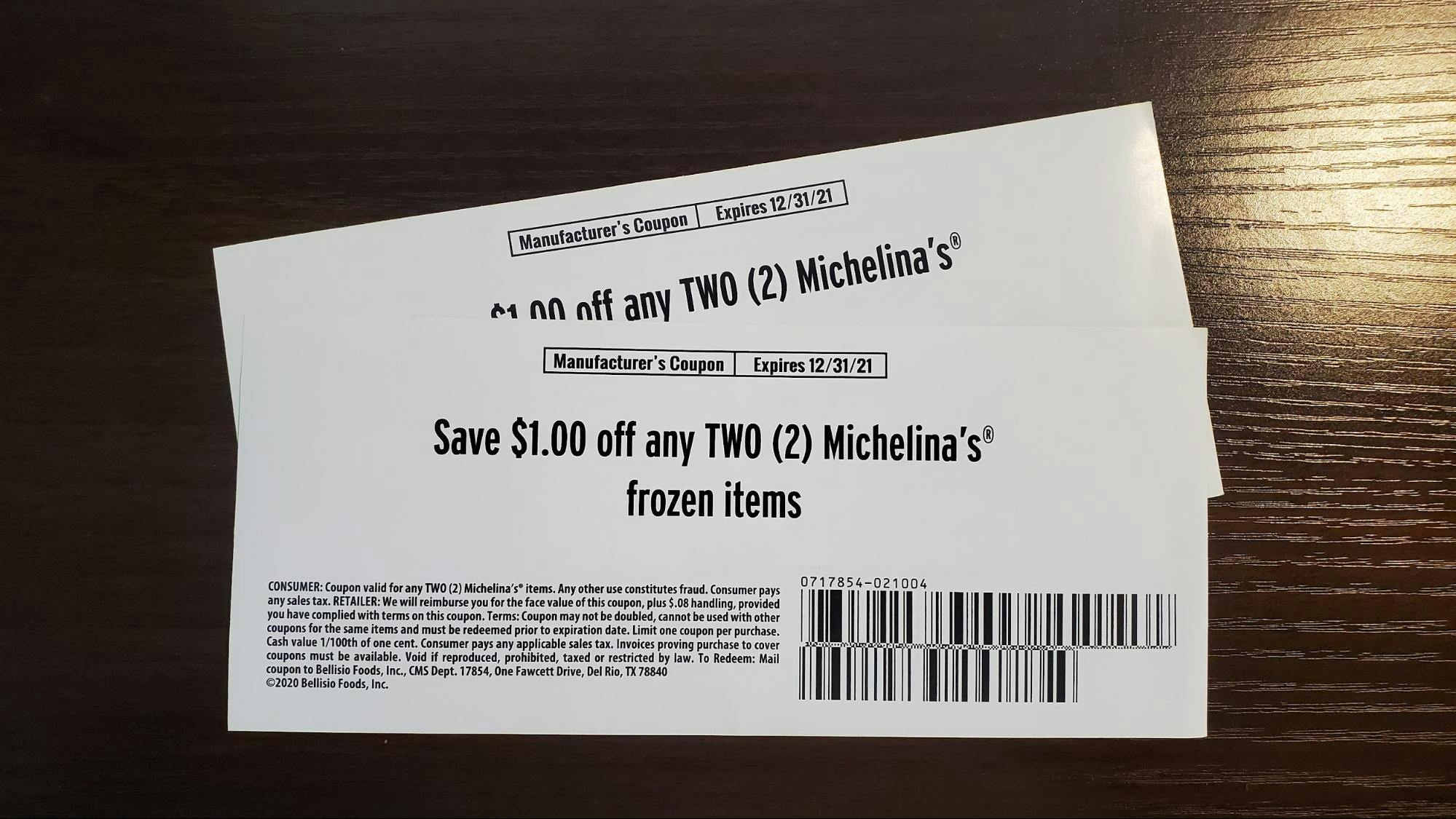 Free Michelina's coupons by mail
