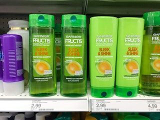 garnier fructis shampoo on a target shelf
