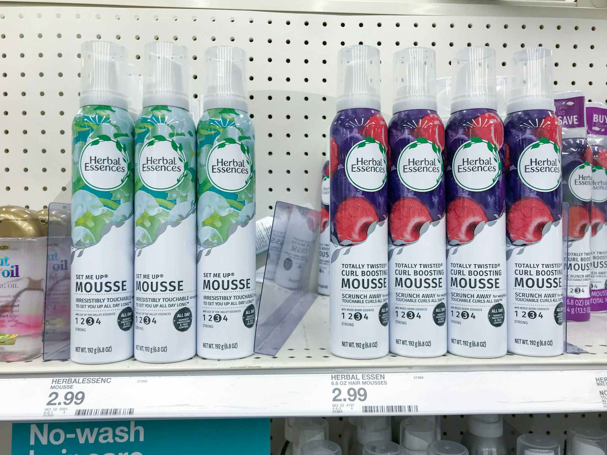 herbal essences mouse on a target shelf