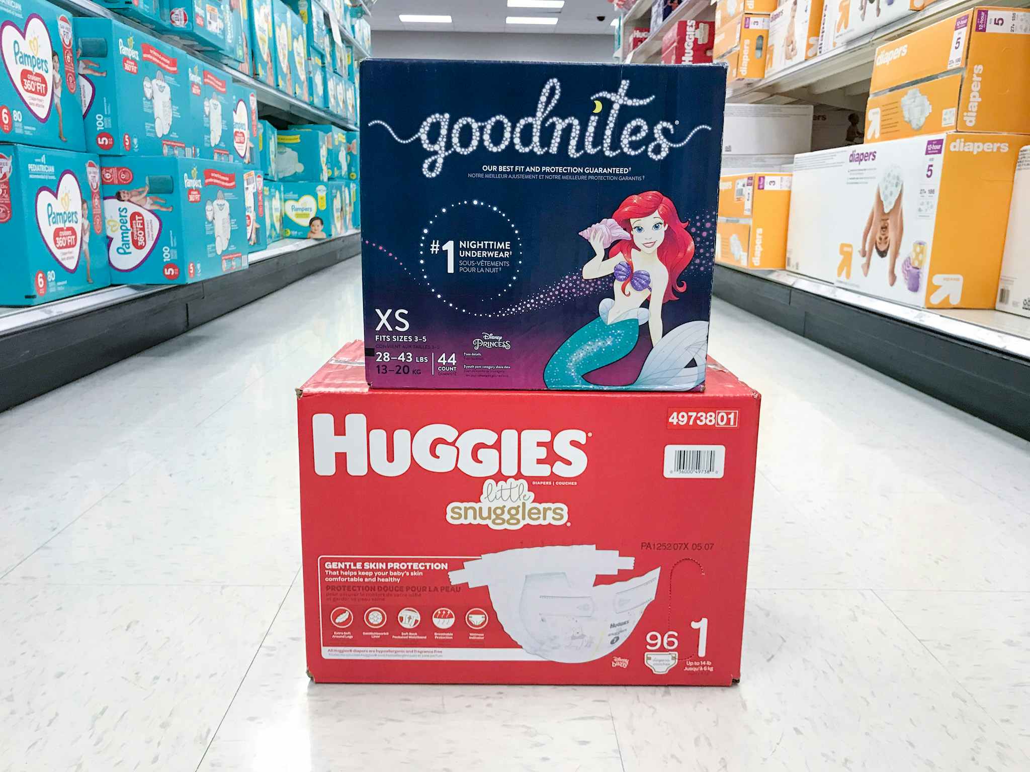 huggies and goodnites at target