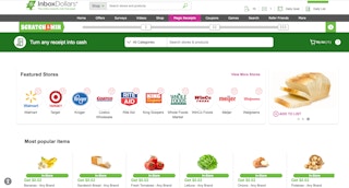 InboxDollars Magic Receipts page