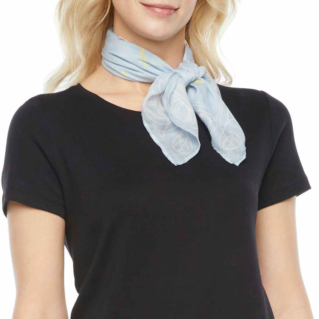 floral neck scarf