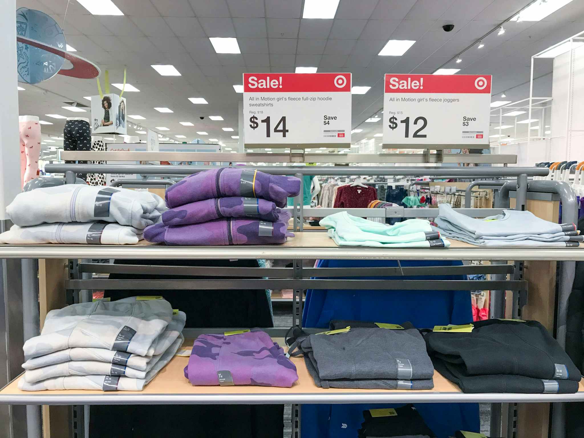 all in motion girls' fleece at target