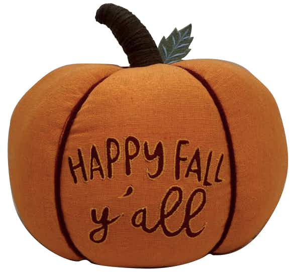 Celebrate Fall Together Happy Fall Y'All Pumpkin Table Decor