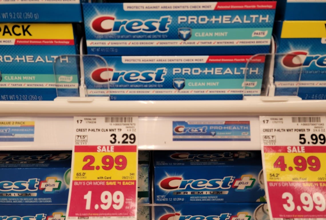 Crest Toothpaste Free at Kroger The Krazy Coupon Lady