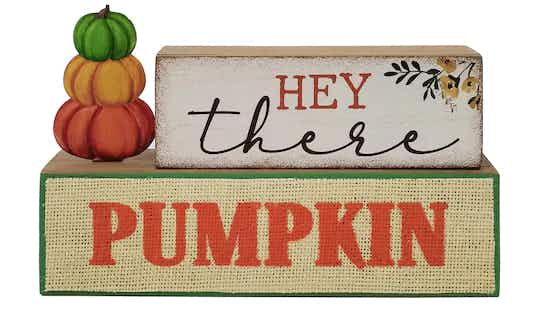 8.5" Hey There Pumpkin Tabletop Sign by Ashland