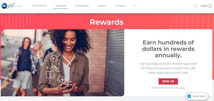pg good everday rewards website