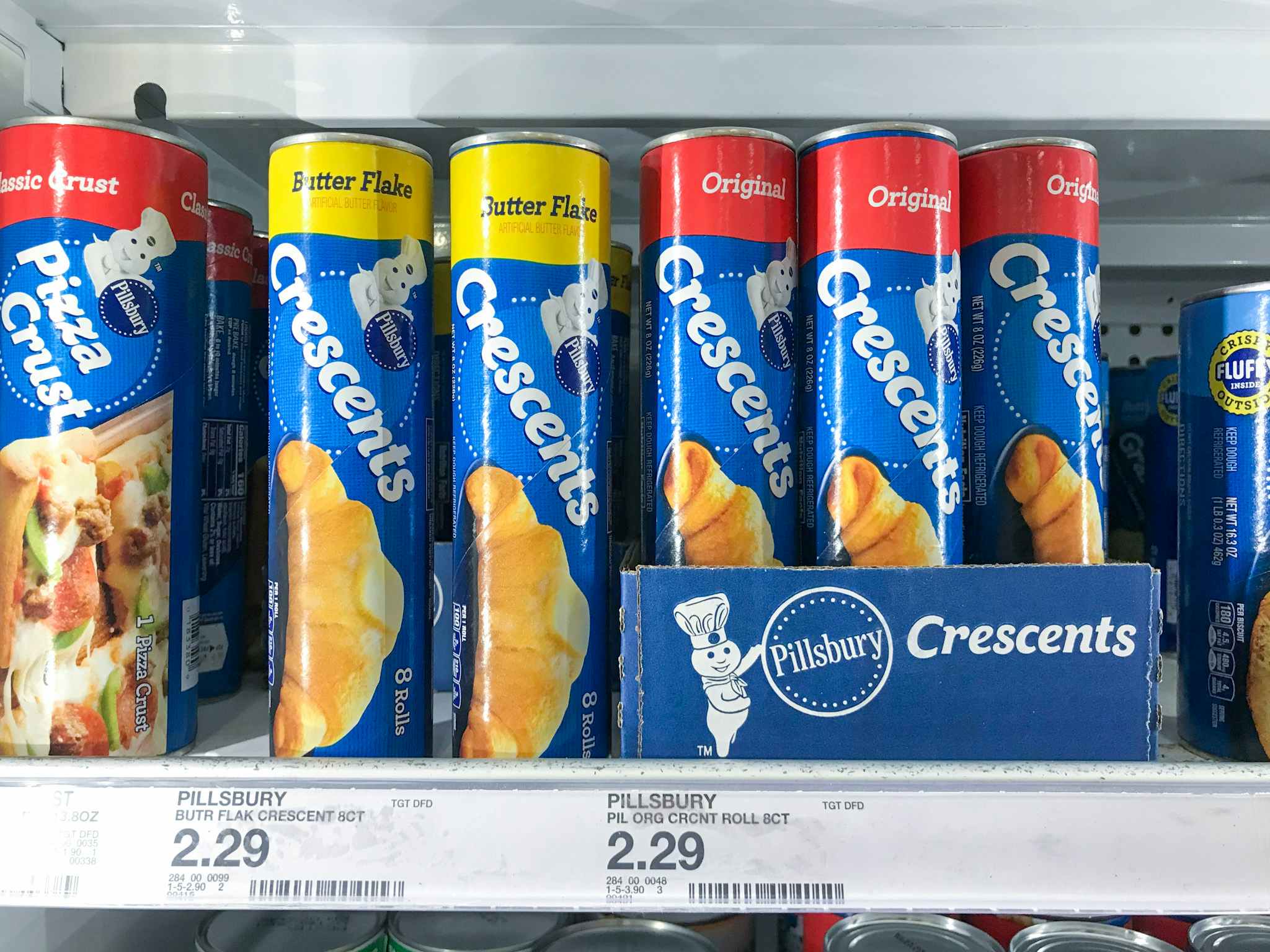 pillsbury crescents on a target shelf