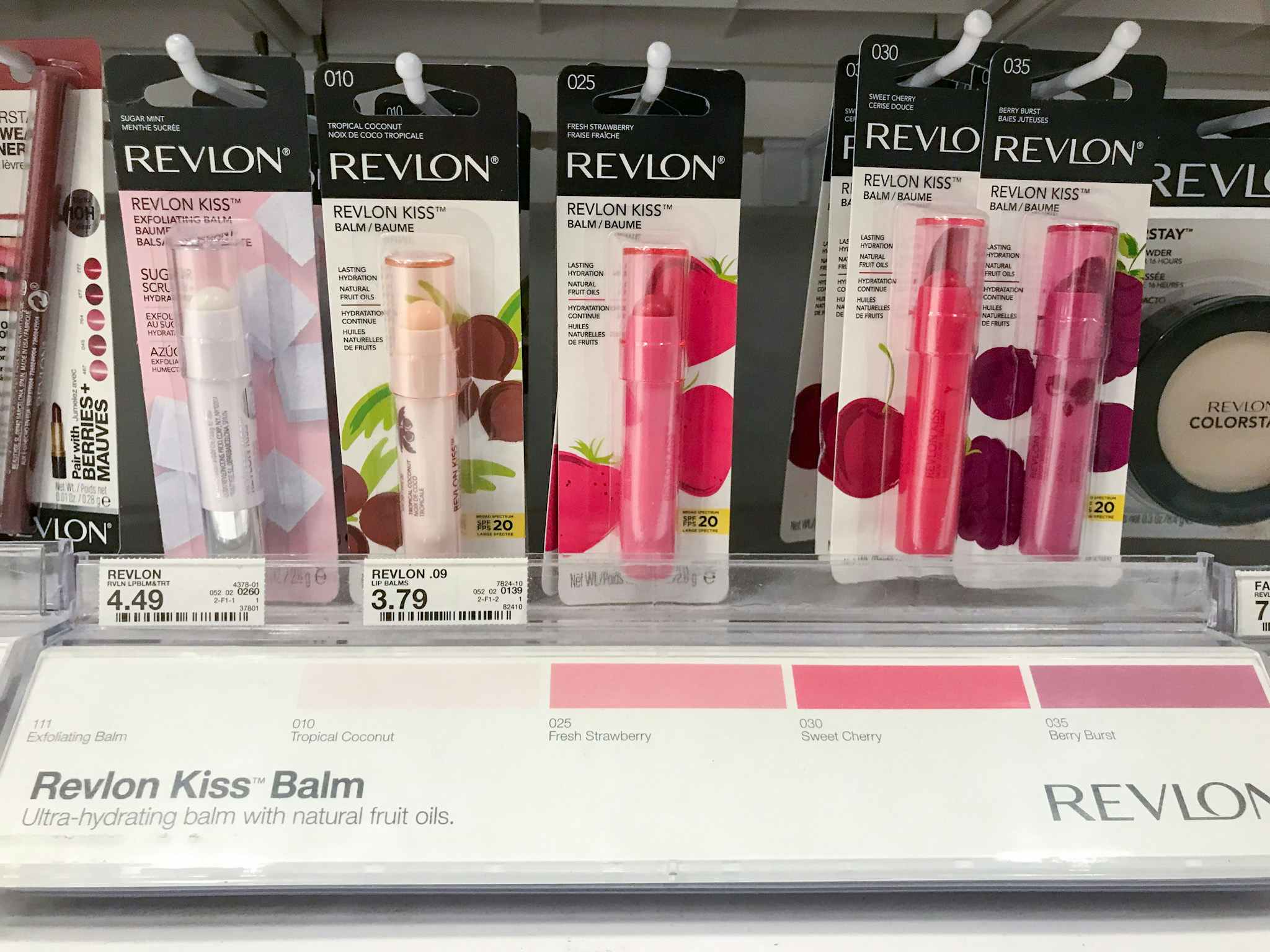 revlon kiss lip balm on a target shelf