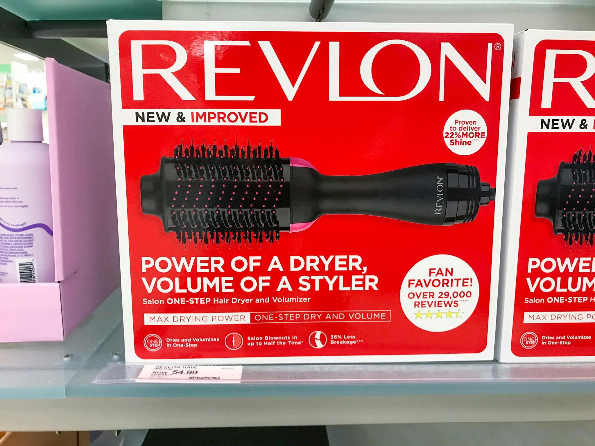 revlon salon one-step hair dryer and volumizer on a target shelf