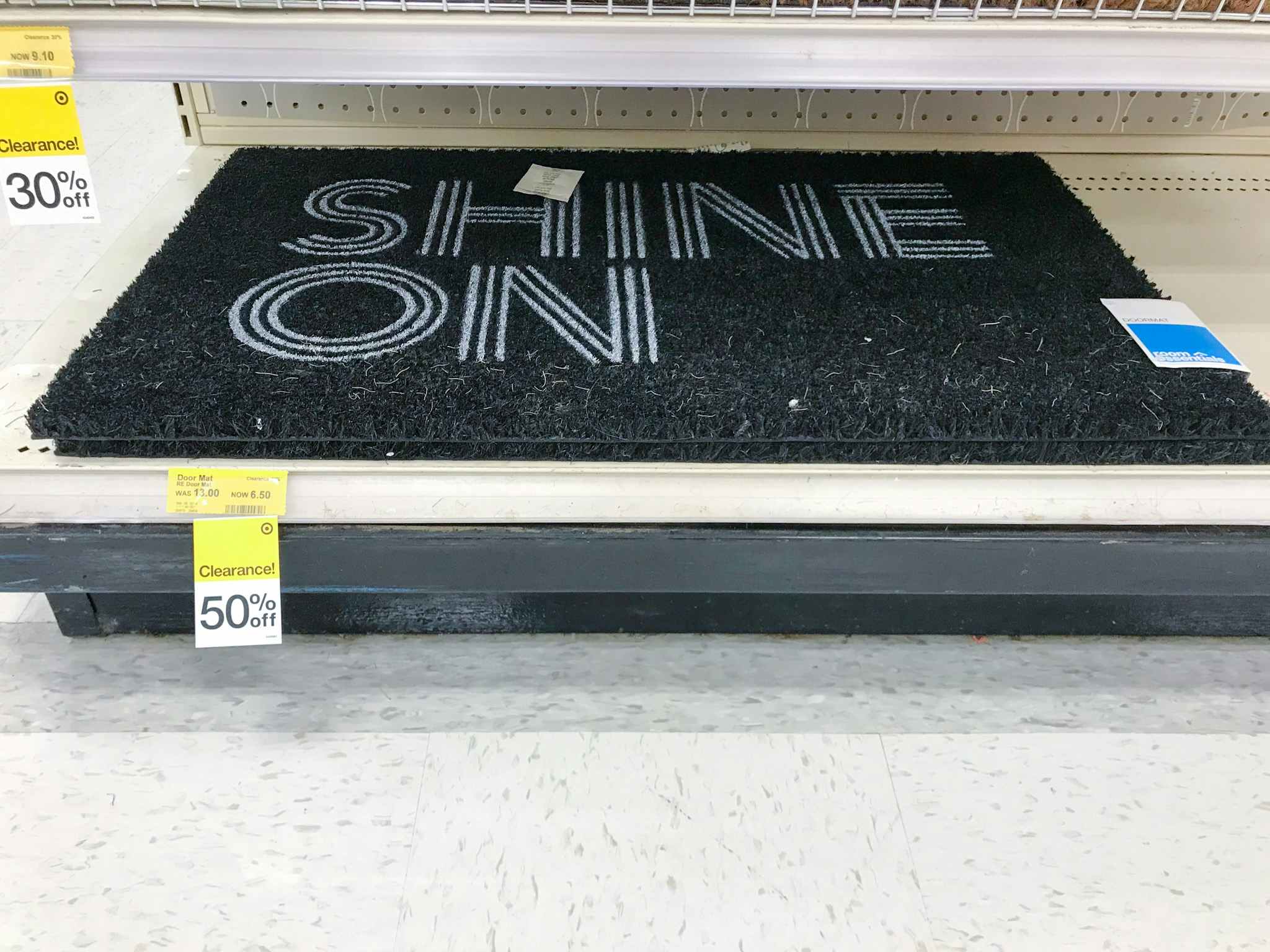 room essentials shine on doormat clearance at target