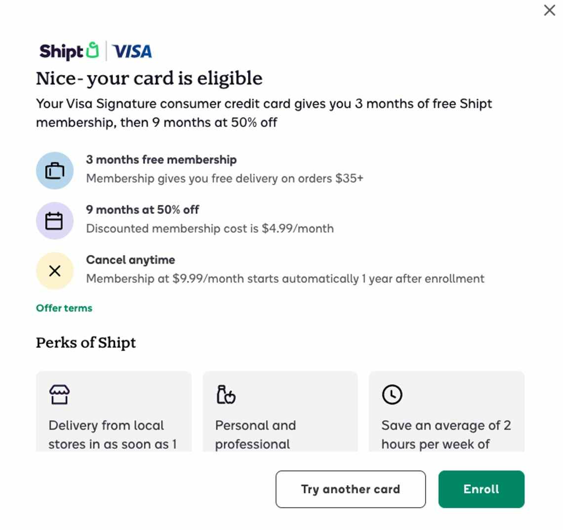 Visa Credit Cardholders, You Qualify for up to Three Years of Free Shipt  Membership - The Krazy Coupon Lady