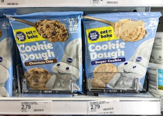 pillsbury cookie dough on target shelf