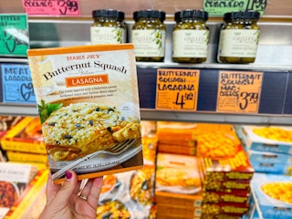 butternut squash lasagna at Trader Joe's
