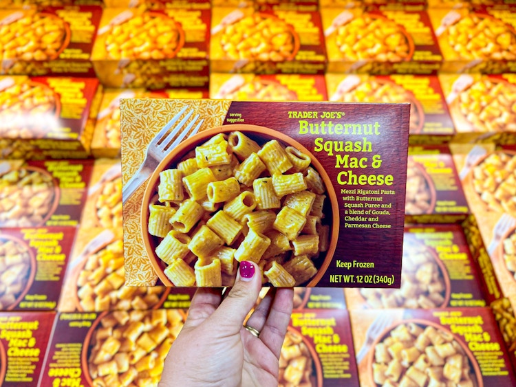butternut squash mac and cheese at Trader Joe's