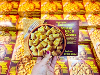 butternut squash mac and cheese at Trader Joe's