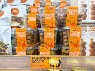 pumpkin biscotti at Trader Joe's