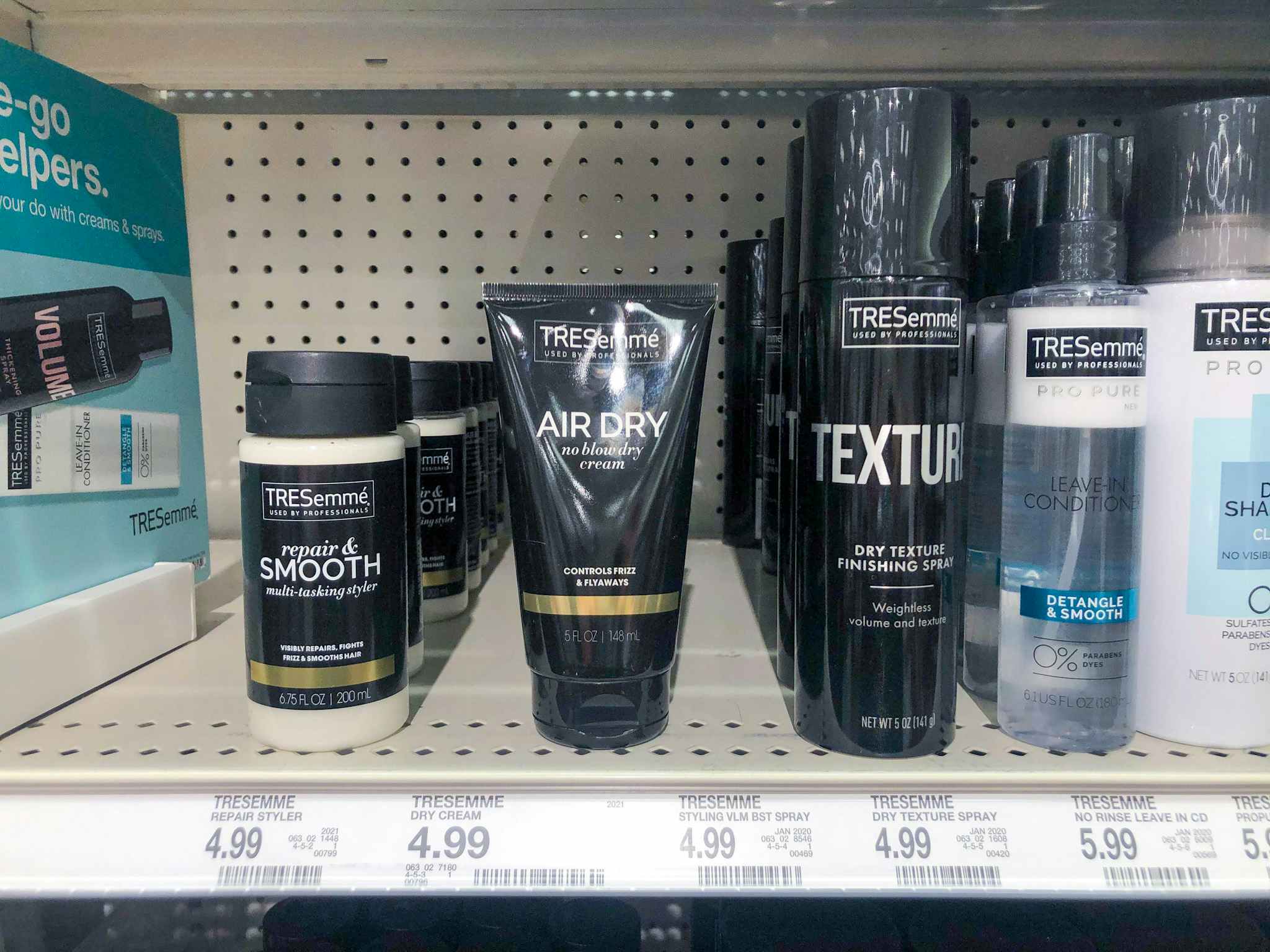 tresemme stylers on a target shelf