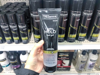 hand holding tresemme styling gel at target