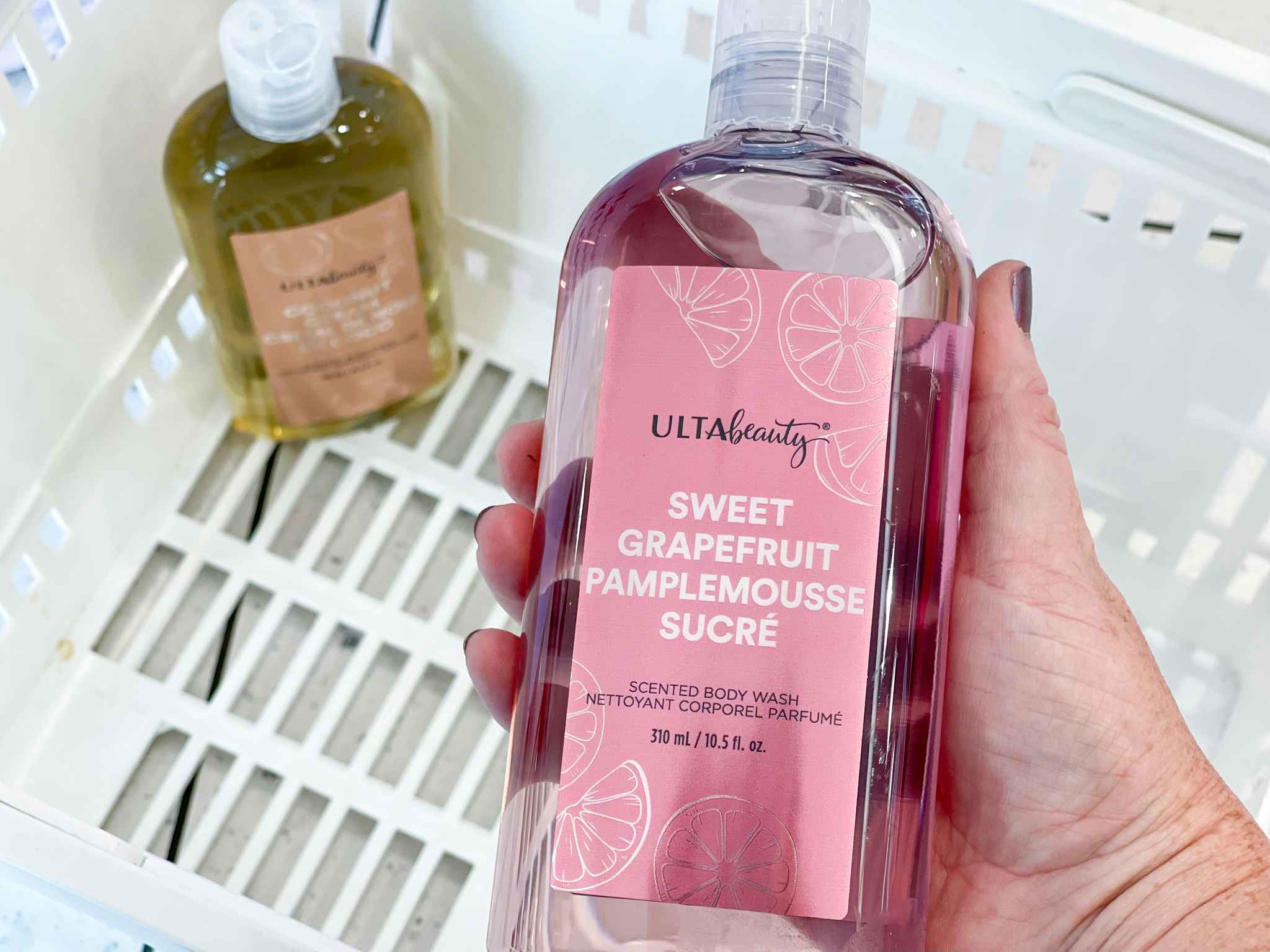 hand holding ulta body wash