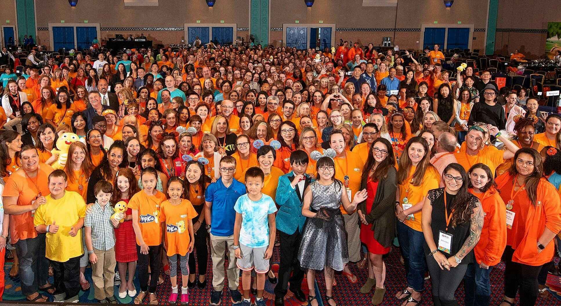 VipKID gathering in 2018 of students and teachers