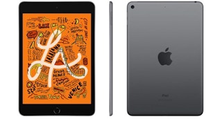 stock photo of apple ipad mini on white background