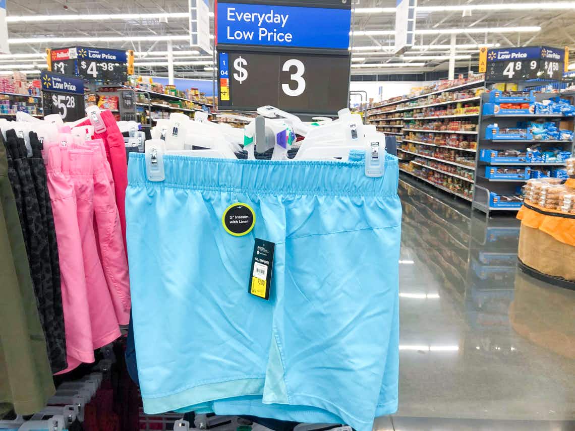 womens athletic shorts on sales rack