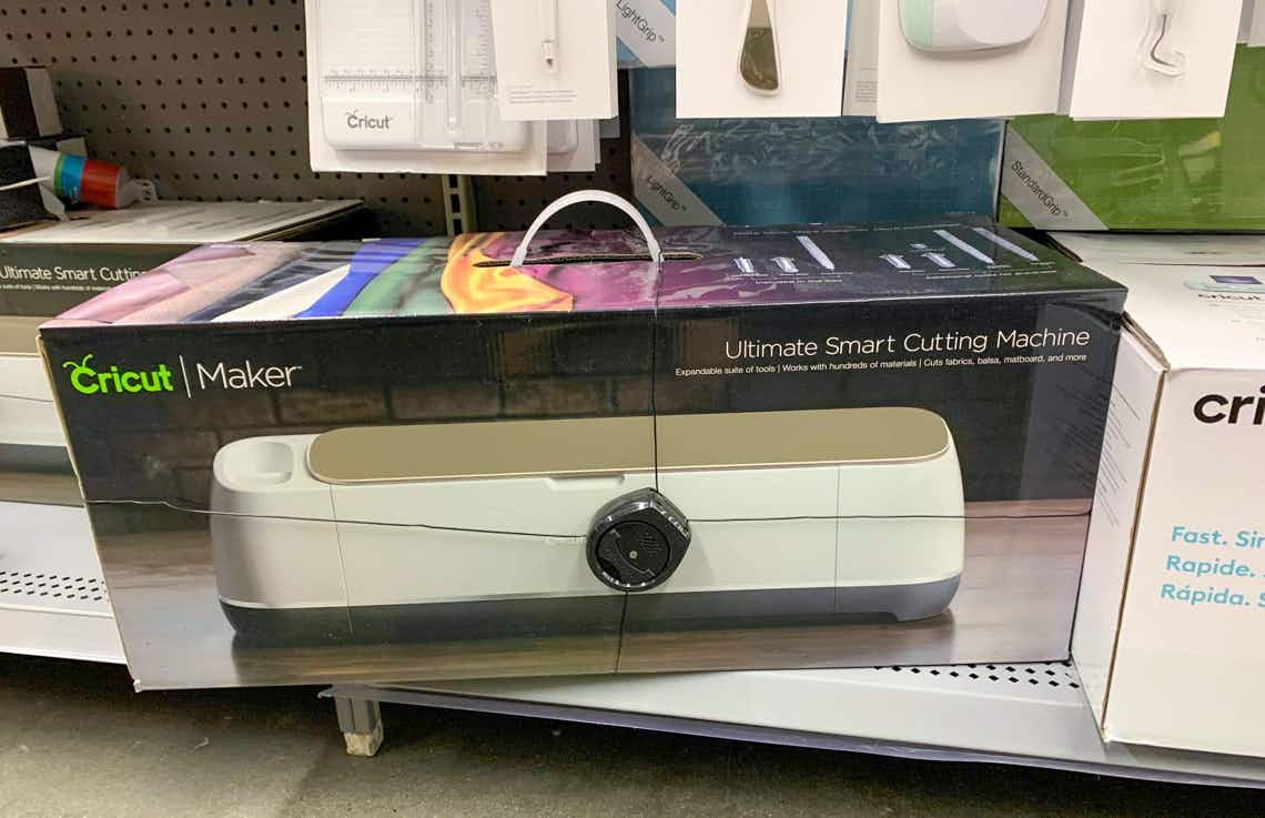 cricut maker machine on walmart shelf