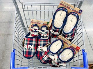 dearfoams slippers for the family in walmart cart