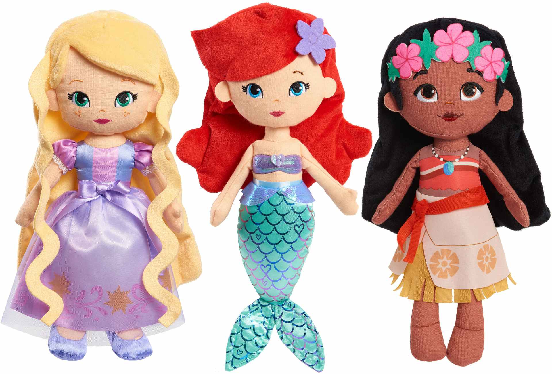 walmart-disney-princess-plush-rapunzel-moana-ariel-2021