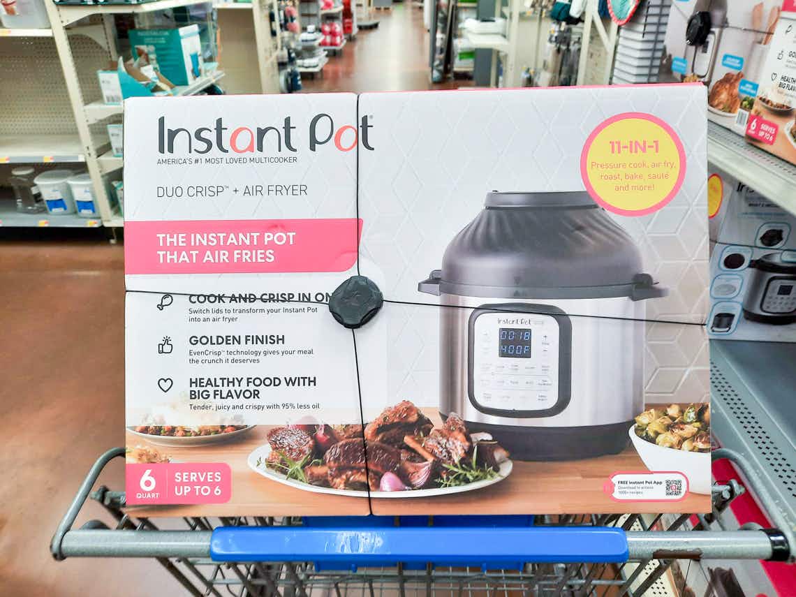 instant pot duo crisper in walmart cart