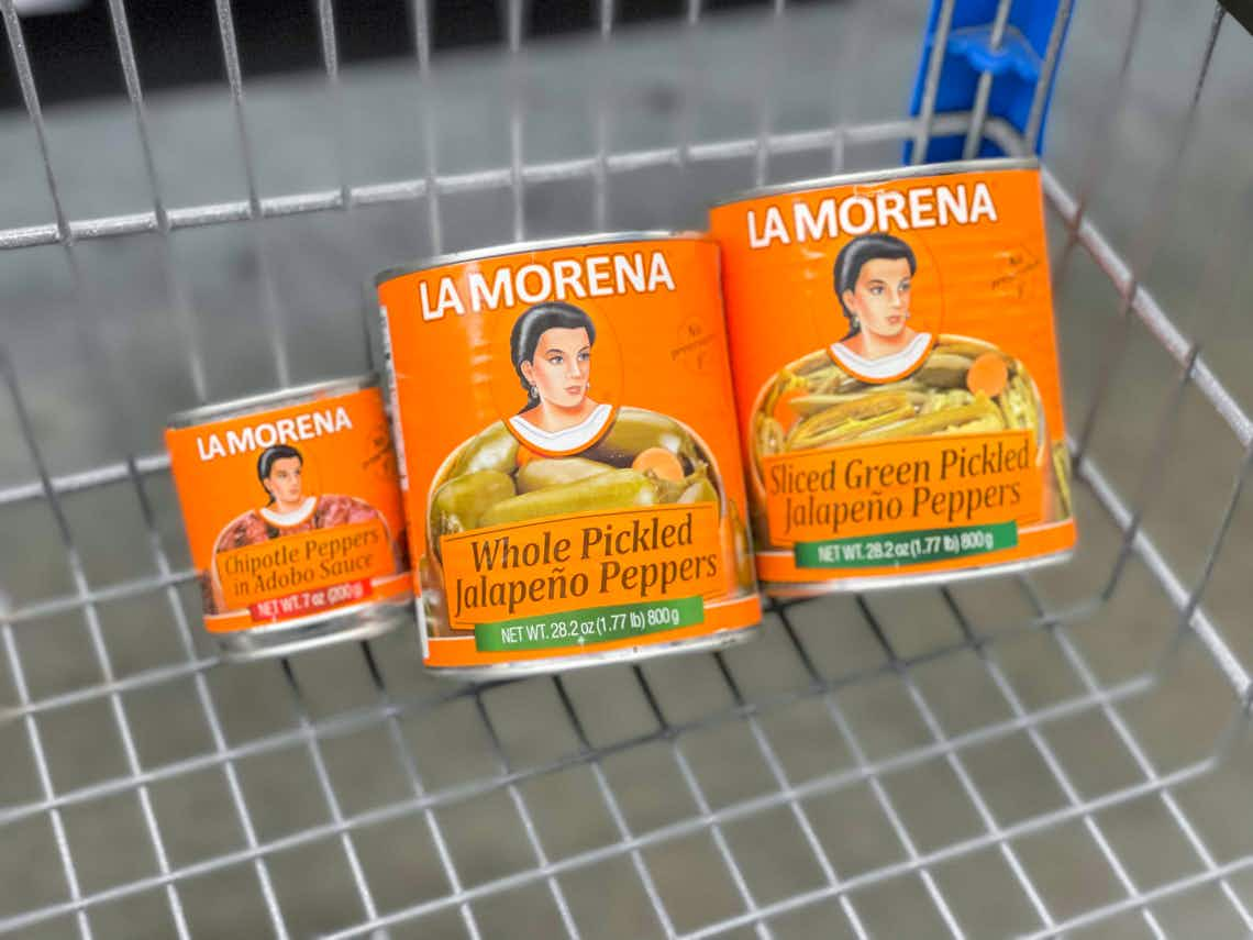 la morena peppers in walmart cart