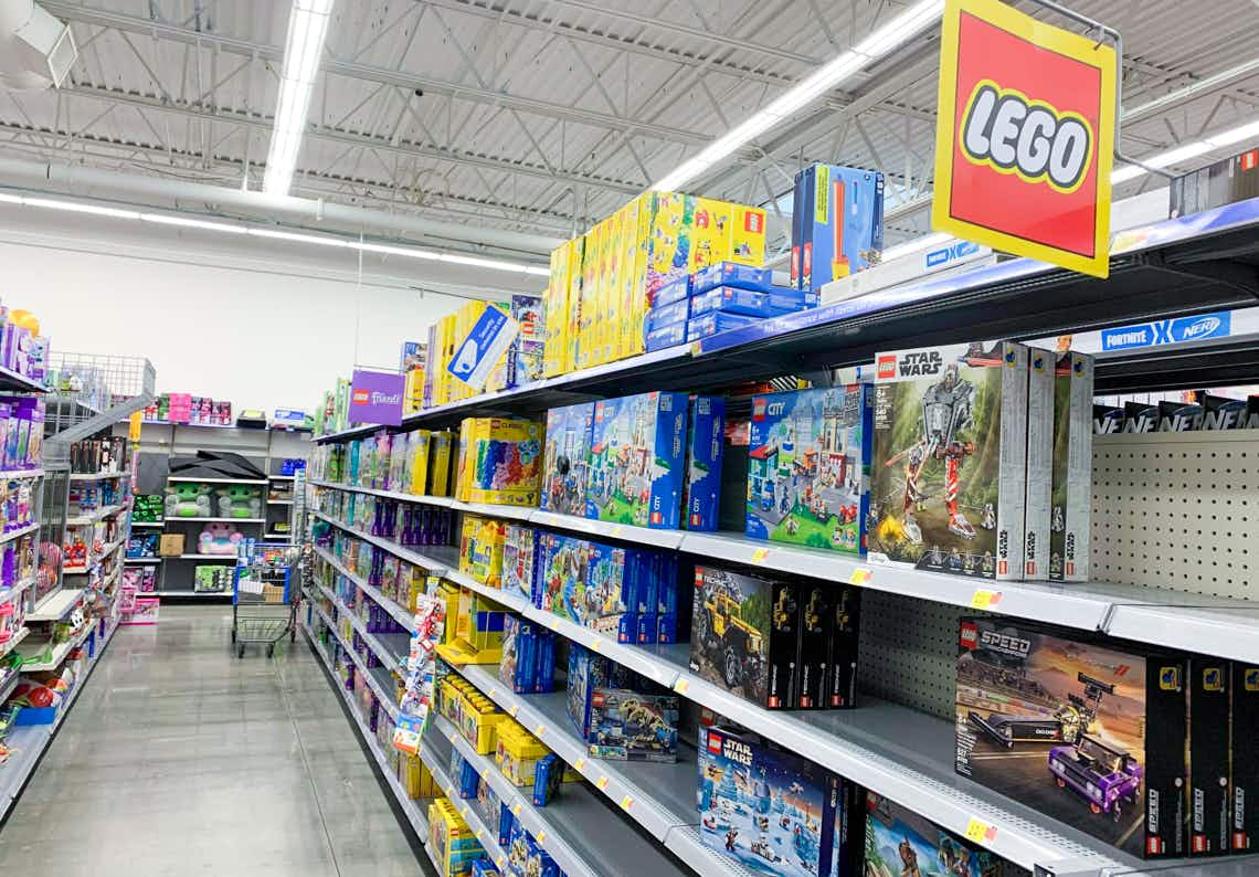 lego area shot of walmart store