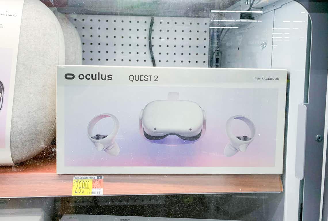oculus quest 2 in case of walmart electronics department