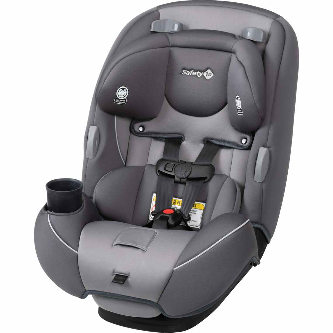 stock photo of safety 1st car seat on white background