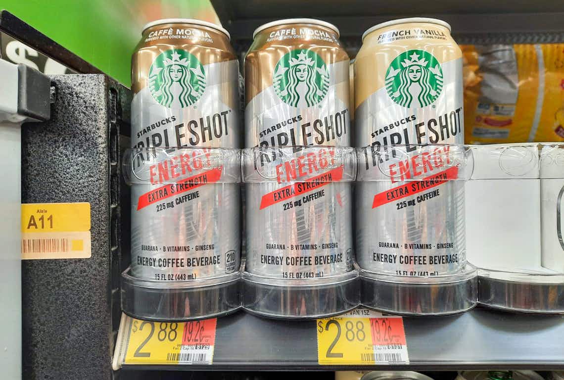 starbucks tripleshot energy drinks on walmart shelf