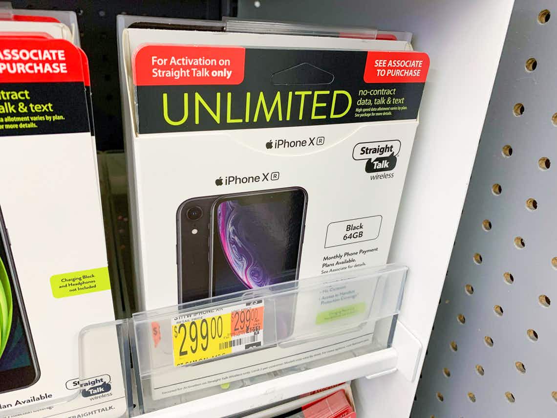 straighttalk iphone pamphlet with walmart price tag