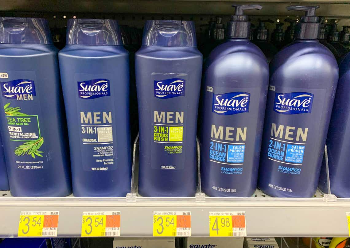 suave men products on shelf