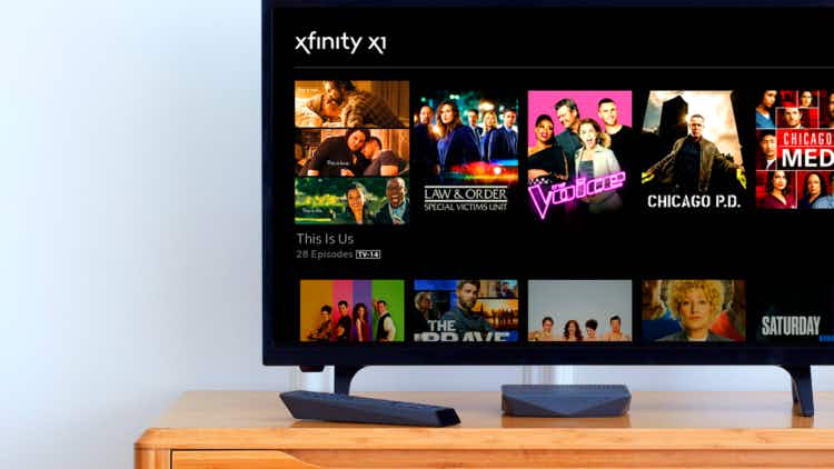 xfinity on a television