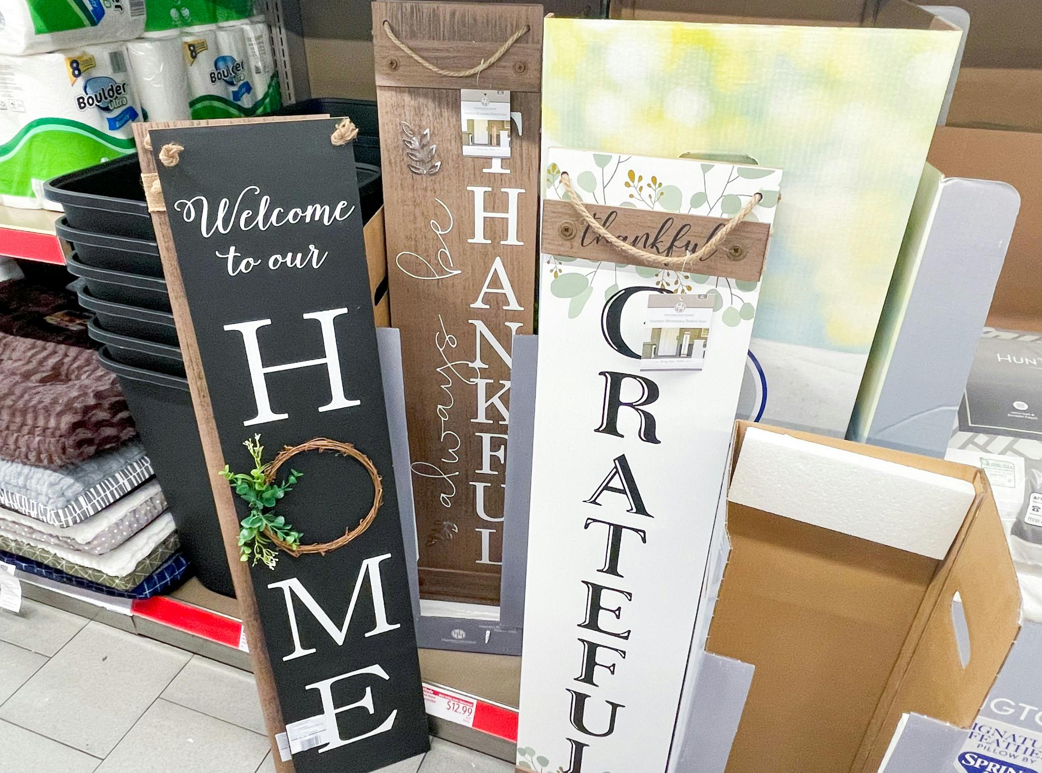 Harvest Reversible Porch Signs, Only 12.99 at Aldi The Krazy Coupon Lady