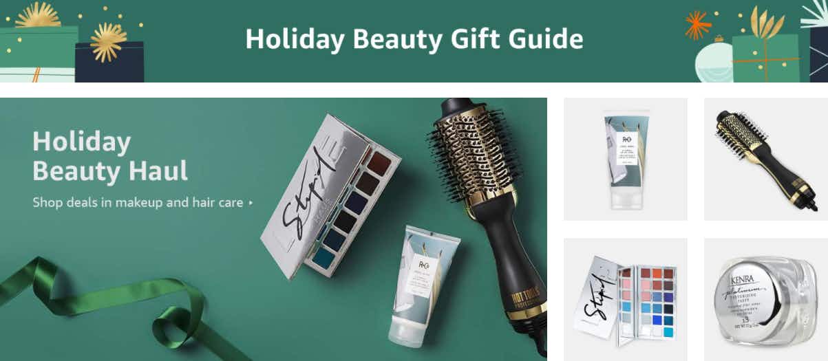 Amazon Beauty Gift Guide screenshot.