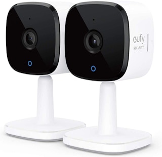 A pack of two Eufy security cameras.