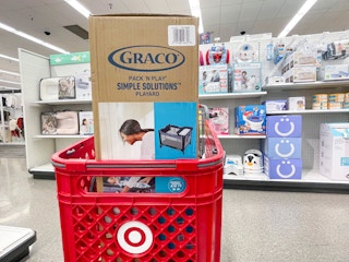 graco pack n play in target cart