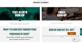 dicks sporting goods text alert website