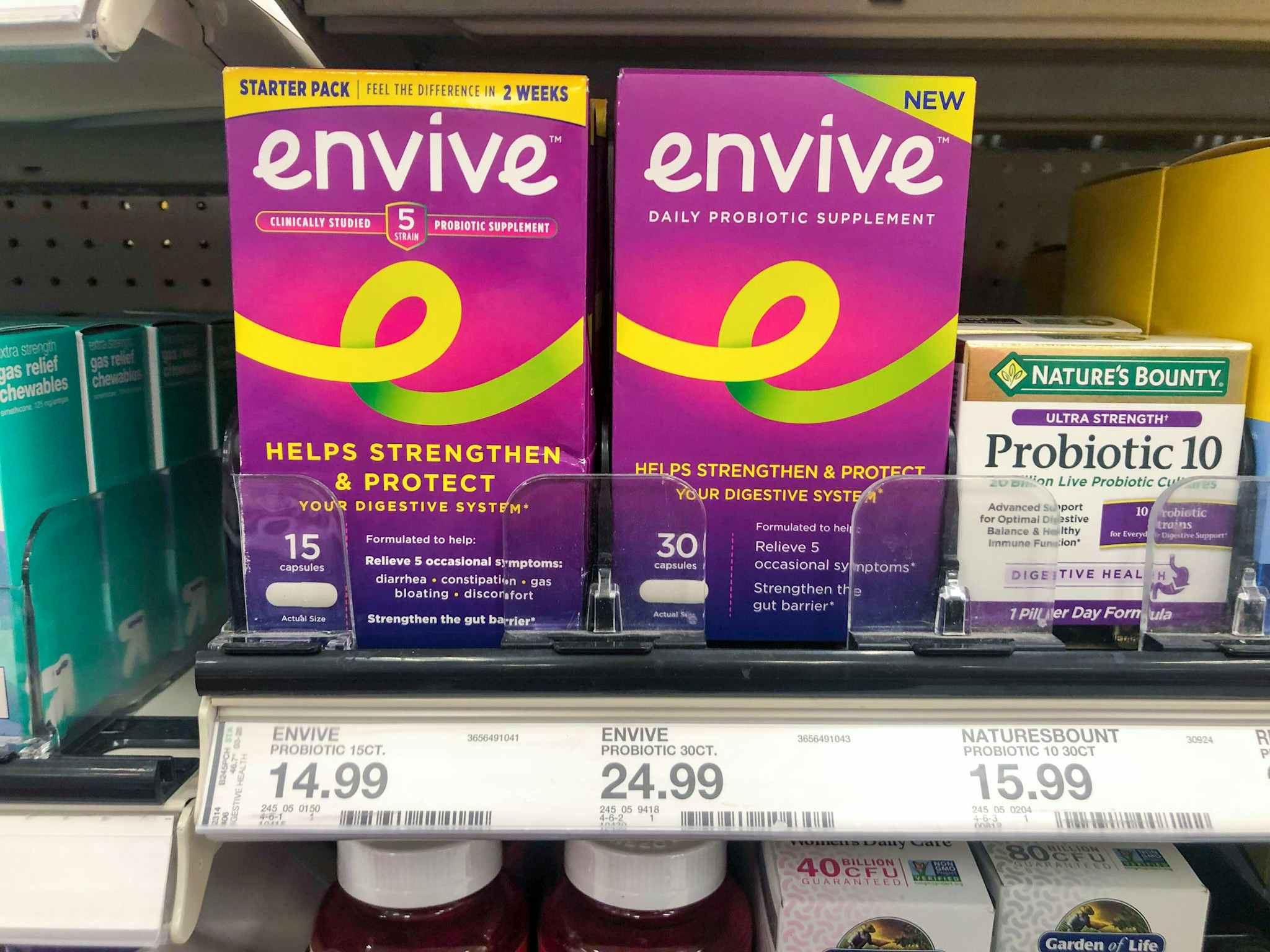 envive on a target shelf