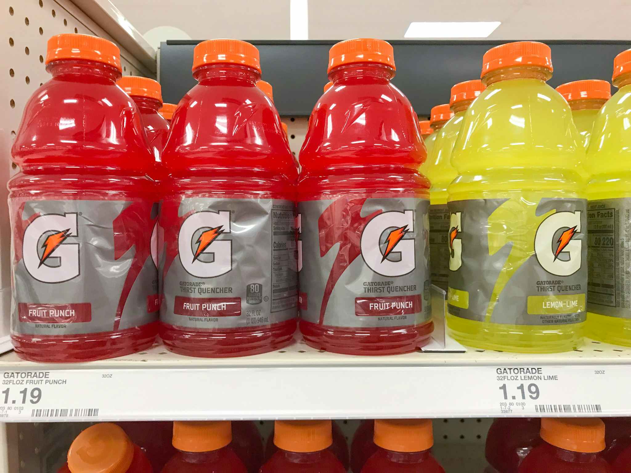 gatorade on a target shelf