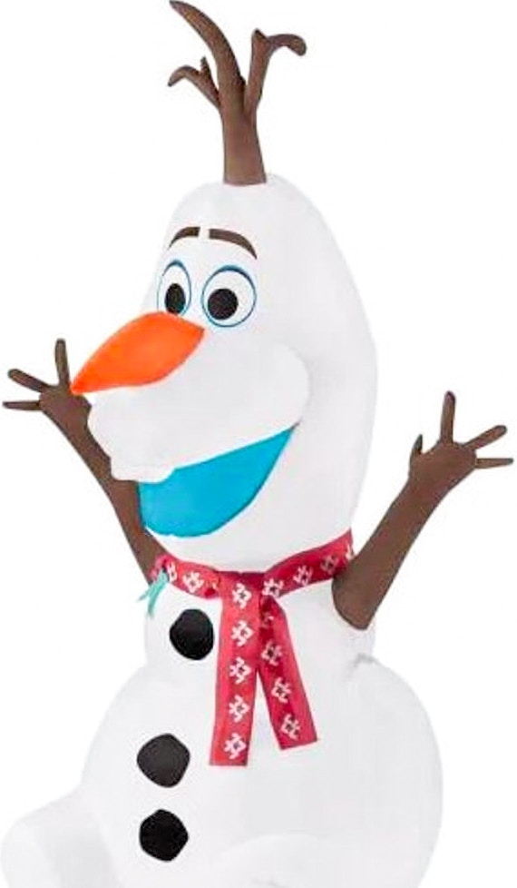 home depot olaf red scar christmas inflatable